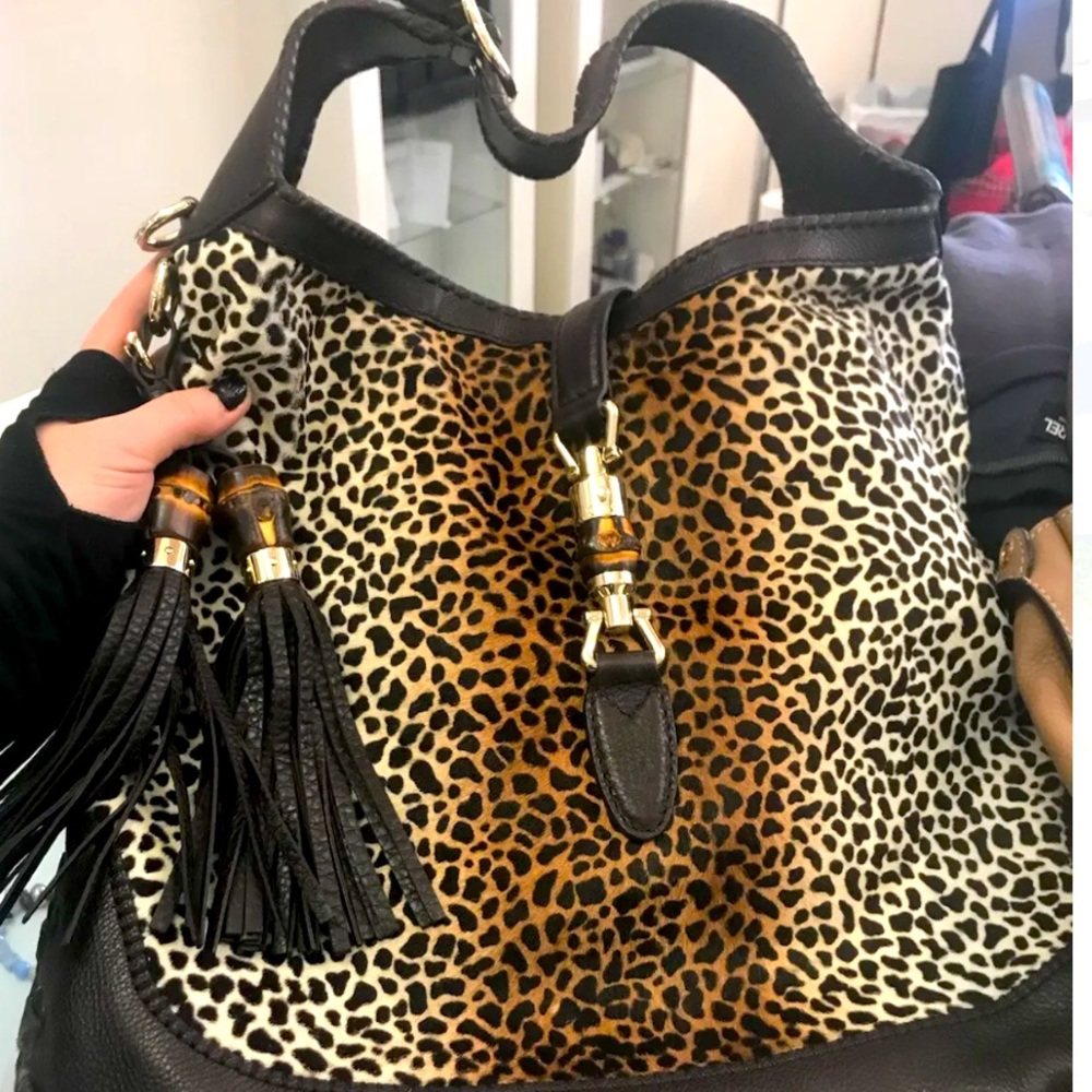 1000% guaranteed authentic. Gucci Limited addition ponyhair large Jackie hobo